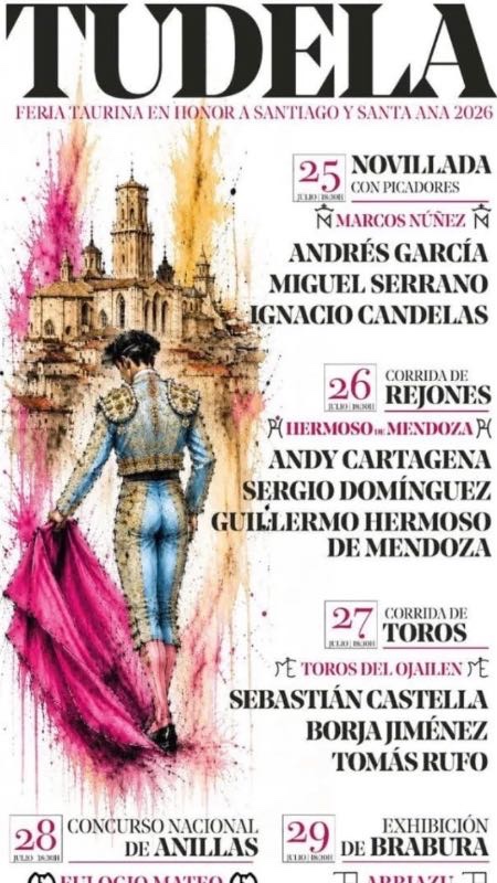 Tudela apuesta por la juventud y las figuras emergentes en su Feria de Santiago y Santa Ana 2026
