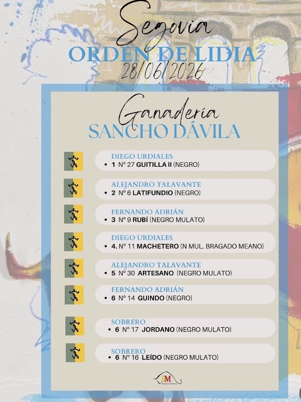 “Guitilla II” abre la corrida de Segovia