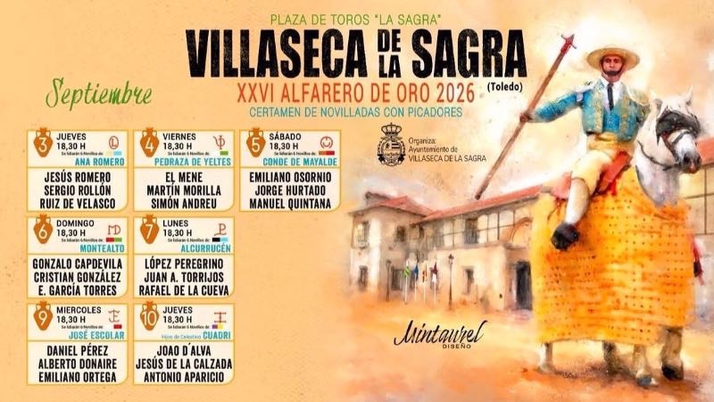 Villaseca de la Sagra presenta los carteles del Alfarero de Oro 2026