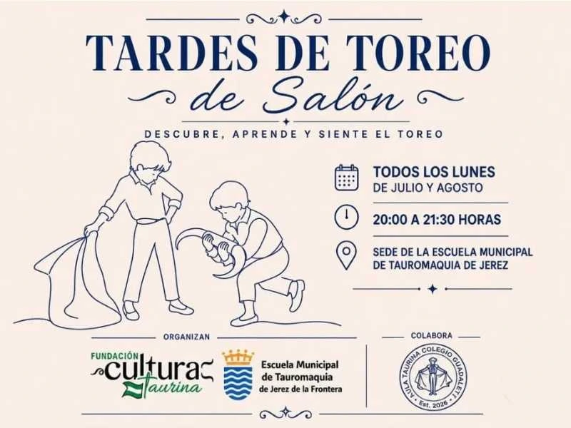 Jerez divulga la tauromaquia con sus 'Tardes de toreo de salón'