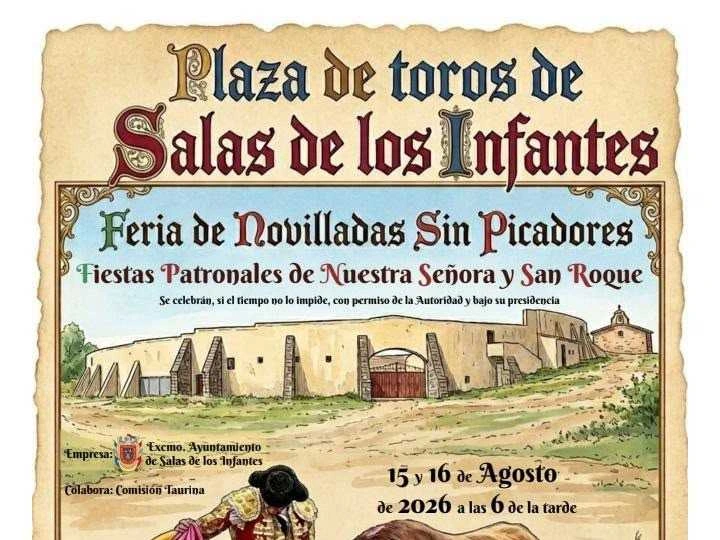 Definida la Feria de Novilladas sin Picadores de Salas de los Infantes para las Fiestas de San Roque