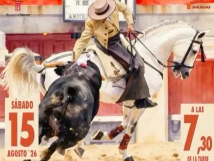 Iván Magro y Adrián Venegas, mano a mano de rejones en Miajadas el 15 de agosto