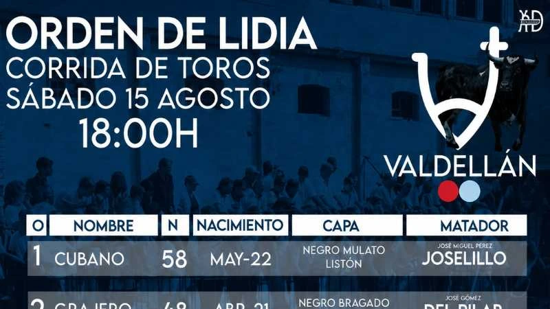 Sorteada la corrida de Valdellán para el destacado debut de esta tarde en Tafalla