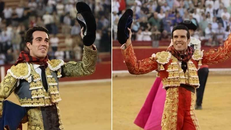 Emilio de Justo y Tomás Rufo pasean una oreja en la cuarta corrida de la Feria del Pilar